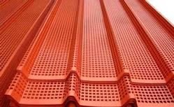 Five peaks type dust board in red color