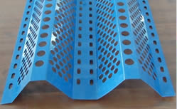 Blue color twins peak windbreak panel