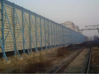 windbreak panel wall used for railway wind barrier